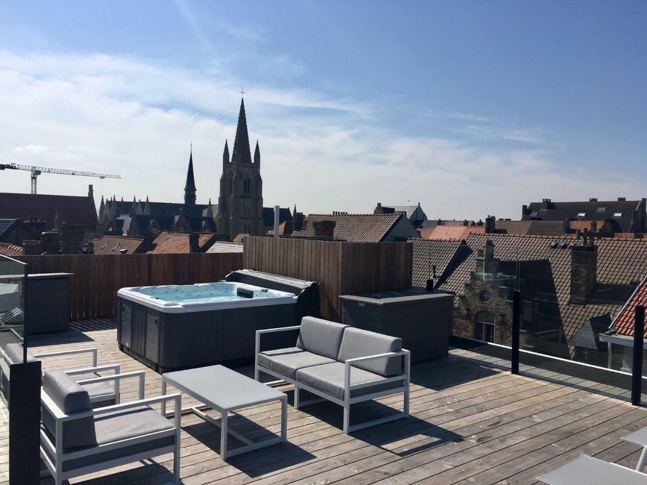 Luxurious Apartment In Nieuwpoort With Jacuzzi Exteriör bild